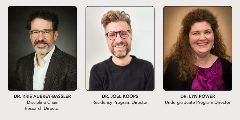 Graphic with Family medicine leadership photos